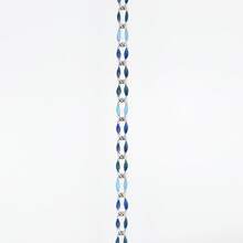 1m Cadena de joyería de acero inoxidable esmaltada, cadena con forma de labios esmaltada por ambos lados, cadena ovalada esmaltada, para hacer joyería, decoración de zapatos, bolsos y ropa - Multicolor - Ver 24
