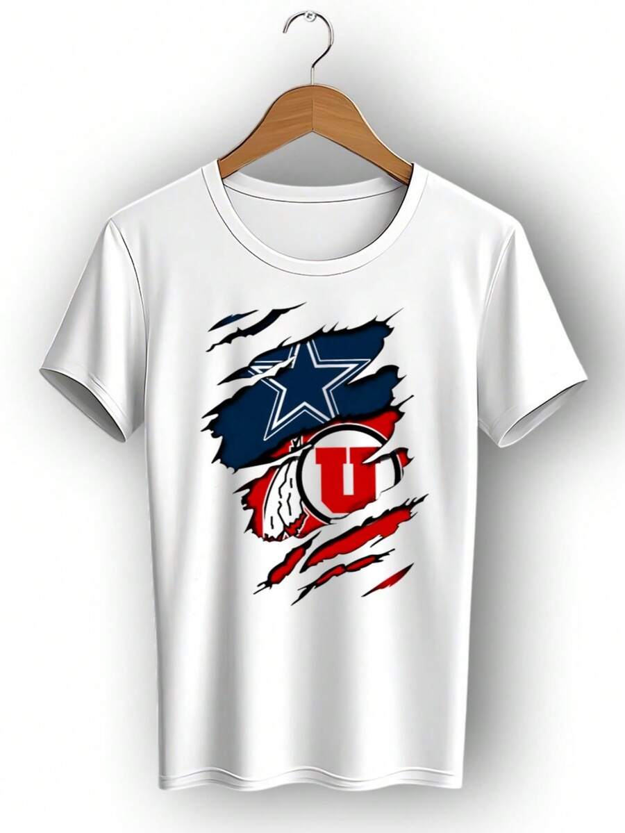 Cowboys Utah Utes Football Fan T-Shirt (2) - trắng - Xem 1
