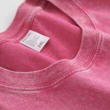 Retro Creative Pattern, Golf T-Shirt, Men's And Women's T-Shirts, 230G Wash Cotton High-Quality Cotton Double-Sided Printed T-Shirt, Suitable For Street Retro And Outdoor Sports And Casual, Daily Hip-Hop Style Outfit, Perfect Gift. - Unisex Plus Size Top - 玫紅色 - 查看 4