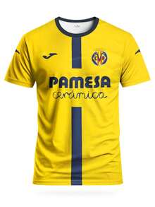 Villarreal 25/26 Home Men's Football Jersey & Crew Neck Comfortable Sports Top, Suitable For Match, Football Training, Casual And Holiday Wear & Gift - Yellow - View 3