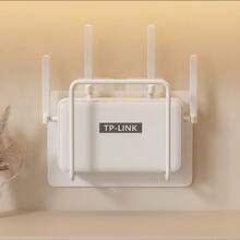 壁挂式路由器支架，无需钻孔，带机顶盒架，客厅壁挂式WiFi支架 - 彩色 - 查看 6