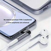 USB Type C 转 3.5mm 耳机适配器，3.5mm 音频 AUX 适配器线，兼容 /Pro， - 黑色 - 查看 5