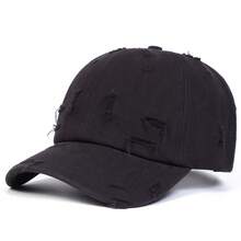 1顶女士做旧水洗牛仔棒球帽，可调节时尚防晒休闲帽，适合春秋季郊游、旅行、海滩、派对等场合 - 彩色 - 查看 20