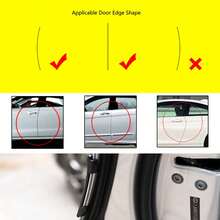4Pcs Anti Collision Trim Universal Car Door Edge Guard Strip Scratch Protector - A - 查看 6