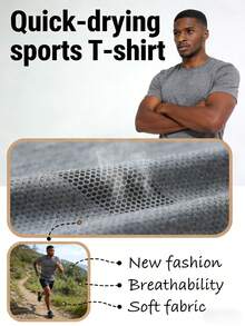 7 Pack Men'S Quick Dry Workout Gym T Shirts, Short Sleeve Active Running Athletic Tee Tops, Purchase And Receive One Additional Color For Free. Gifts For Boyfriend. Butfits For Men, Camiseta Para Hombre - Assorted 8-Piece Set - 查看 4