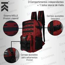 Super Mochila Kampak Ep40 Multiusos P/ Laptop Ajustable - Rojo - Ver 7