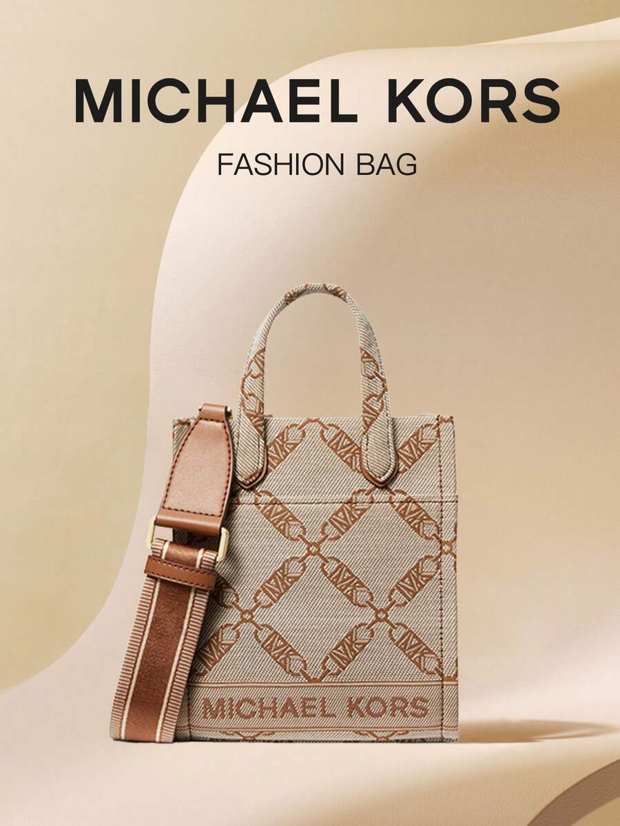 Michael Kors GIGI Women's Adjustable Strap Shoulder Handbag - Camel - View 1