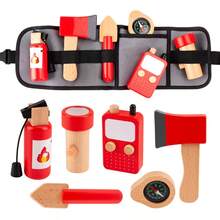 一套机械工具腰包，也适用于理发师、消防员，多功能设计，带隔层，耐用材质，配有金属扣，非常适合角色扮演、化装舞会、学校庆祝活动（复活节、新年、开斋节）——创意礼物、服装配饰、趣味装备、收纳袋，角色扮演爱好者的必备品。 - 彩色 - 查看 4