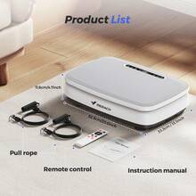 MERACH Vibration Plate Exercise Machine, Curved Vibration Plate For Lymphatic Drainage Weight Loss, Vibrating Plate With Real-Time Calorie Tracking On LED Display, Workout Equipment For Home Women Men - View 4