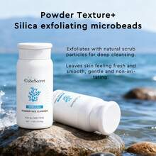 CubeSecret Spirulina Powder Face Cleanser 50g – Gentle Exfoliating & Brightening Powder-To-Foam Wash With Spirulina Extract, Hyaluronic Acid & Natural Scrub Particles, For All Skin Types, Deeply Cleanses & Removes Impurities, Moisturizes Without Drying Or Tightening, Leaves Skin Smooth & Refreshed, Travel-Friendly Powder Formula, Easy To Lather With Water, Suitable For Daily Use, Free From Harsh Chemicals, Vegan & Cruelty-Free Facial Cleanser. - CubeSecret Spirulina Powder Face Cleanser - 查看 6