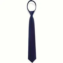 A Disposable Tie That Is Easy To Pull, Available In 4 Colors, Can Be Paired With A Suit Shirt By A Waiter - Dark Blue - View 1