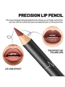 Pudaier 6支装唇线笔套装，防水持久，丝滑柔润质地，完美勾勒唇形，适合所有肤色，是音乐节/派对/情人节的绝佳礼物。 - 01套 - 查看 4