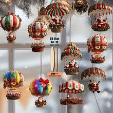 2D Flat 10-Piece Santa Claus Parachute Series Christmas Handmade Ornament Set, Wooden Merry Christmas Hanging Decorations, Perfect Gift Decoration, Home And Garden Hanging Decor, 2D Flat, Christmas Ornaments, New Home Christmas Decorations, Black And White Christmas Decorations, Christmas Decorations, Christmas Tree Toppers, Vintage Christmas Decorations, Christmas Tree Ornaments, Gold Christmas Tree Ornaments, Christmas Tree Decorations, Candy Land Christmas Decorations - 10 - 查看 2