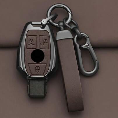 2/3 Düğmeli Alaşım Tarzı Araba Uzaktan Kumanda Anahtar Kılıfı A B C E GL S GLA GLK CLS Serisi W204 W205 W212 W463 W176 Aksesuarları