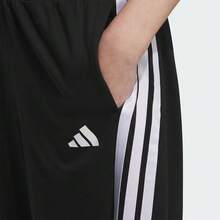adidas BANANA KNIT JOGGERS 品牌logo三條紋運動寬鬆休閒褲 女款 - 黑與白 - 查看 4