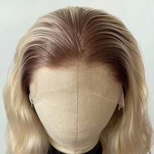 ZigZag Hair 14英寸黑色波波头合成蕾丝前假发，预先拔毛的自然发际线，白色高温纤维耐热假发 - 180%密度，男女通用角色扮演假发 - 彩色 - 查看 11