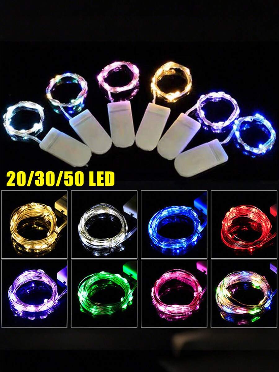 Battery Operated LED Mini String Lights, Flickering Firefly Fairy Lights For Mason Jars, Wedding, Party, Christmas, Tabletop Decor, Warm White