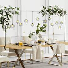 Adjustable Over Table Arch Stand With Clamps, 31"-110" Metal Balloon & Flower Display Rod For Party, Wedding, Birthday, Dessert Table Decor - màu đen - Xem 10