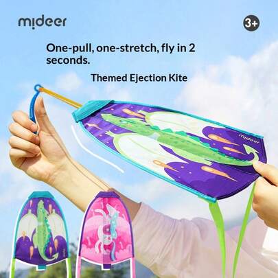 This Mini Kite With A Launching Mechanism Is Easy To Operate, Allowing For Instant Launch And Flight. It Is Highly Portable, Making It Great For Outdoor Activities And Stress Relief. Crafted With Non-Plush Materials, It Is Wind-Resistant And Easy To Control, With A Refined And Elegant Appearance.