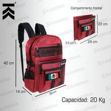 Mochila Tactica KAMPAK MS103 Deportiva Ligera Multiusos con Variedad de Colores - Rojo - Ver 3
