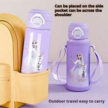 Disney Frozen Elsa Cute Dual Drink Stainless Steel Insulated Water Bottle Large Capacity Leak-Proof Cup Stylish And Tumbler For Birthday/Christmas Gift - Multicolor - View 7