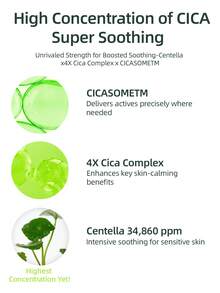 PURITO 60ml Cica Centella 無香精精華液，適用於所有膚質（敏感肌除外），安瓶包裝，舒緩鎮靜，臉部精華，保濕，純素，韓國護膚，K-Beauty - 60ml - 查看 6