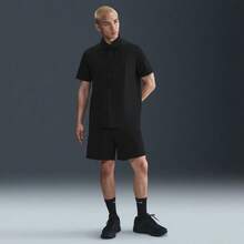 Nike 男士 AS M NK DF 24.7 PS SS 纽扣 D 短袖衬衫 HQ6959-010 - 黑色 - 查看 1