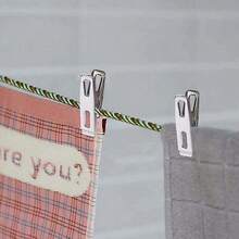 20个银色金属夹，耐用不锈钢材质，可夹袜子、小塑料袋等，小巧的金属衣物夹 - 彩色 - 查看 9