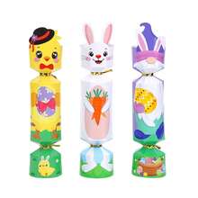 12pcs New Creative Easter Candy Box, Rabbit Shaped Wedding Favor Box, DIY Easter Party Cracker - Multicolor - View 2