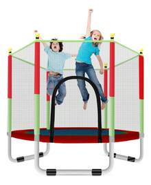 ¡RecomendadoTrampolín Brincolin Infantil Red De  Tumbling Niños Lona De Salto Negro Cobertor De Resortes Rojo rampolín con Valla de  con Diámetro de 1.4m Brincolín Infantil Tumbling¡Top de Temporada - 1 - Ver 6