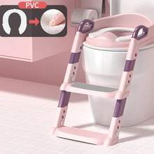 Children's Toilet Seat, Step Stool Potty Training Ladder, Bathroom Footstool For Toddlers, Kids Toilet Seat Stool - Multicolor - View 13