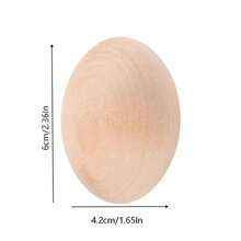 1 Piece Handmade Wooden DIY Sewing Egg, Mother's Day Gift, Easter Decorated Egg - Wood Color - View 9