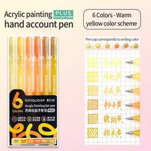 朗格90色丙烯水彩笔套装 - 1.0mm细笔尖，适用于绘画、素描和艺术日记 | 顺滑混色，大容量墨水 | 艺术家和初学者的理想之选 - 彩色 - 查看 22