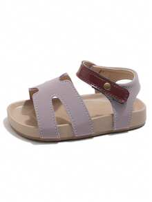 Giày sandal mới năm 2026 cho bé gái, giày công chúa dễ thương, đa năng, thoải mái cho học sinh, đi nghỉ mát, đế mềm, chống trượt, nhẹ cho bé gái đi biển. - Màu tím - Xem 6