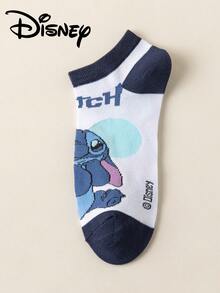 Disney 5/1 Pair Cartoon Animated Character Embroidered Women's Boat Invisible Socks, Summer Breathable Comfortable Fashion Men's Short Socks, Fun Novelty Invisible Socks - Multicolor - View 9