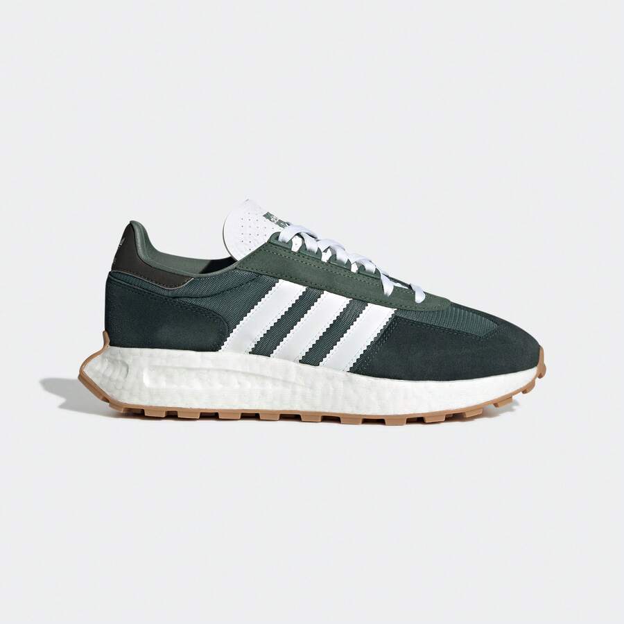 Men's Adidas RETROPY E5 Casual Running Shoes - Green - View 1