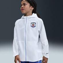 Nike 青少年男童 K NK DF UV 梭织夹克 GCEL，梭织连帽夹克 II0478-100 - 白色 - 查看 1