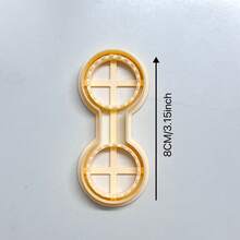 皮革纹理钥匙扣切割器/聚合物粘土切割器/耳环制作粘土工具钥匙扣缝纫钥匙扣切割器 - 黃色 - 查看 8