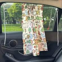 1 Uds. Cortina en la ventana del coche parasol cubierta de dibujos animados Universal ventana lateral parasol protección para chico bebé niños NTJR - 04 - Ver 3