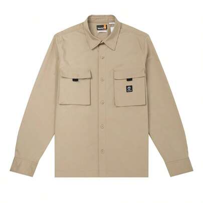 Timberland 男士衬衫，柔软长袖衬衫，舒适简约，适合日常通勤和户外运动 A42XUDH4