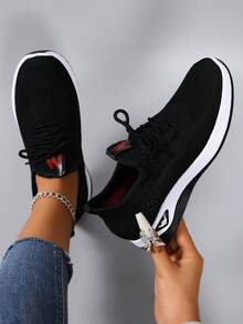 STEPREACH Neue Damen Lässig Sportschuhe, atmungsaktiv, bequem, leicht, rutschfest, Slip-On Fahrschuhe - Schwarz - Übersicht 3