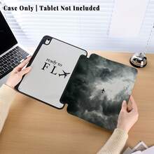 1个带笔槽的多角度磁吸支架保护套，支持自动休眠/唤醒功能，可爱平板电脑保护套，兼容Pro/Air/三星Galaxy A9/S9/S7/S10+/小米Pad/5/6/7 - 彩色 - 查看 2