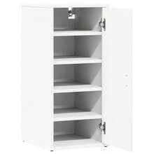 Zapateros 2 uds madera contrachapada blanco 32x35x70 cm - Blanco - Ver 5