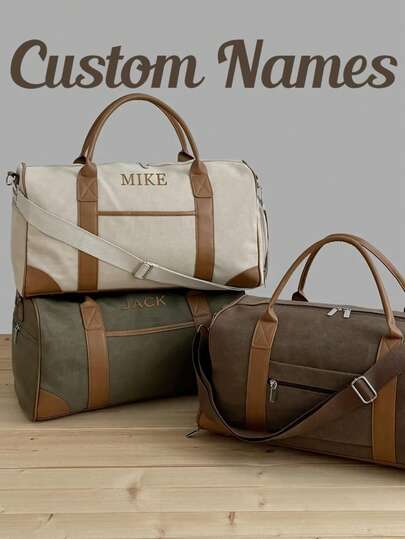 Personalized Name Duffel Bag/ Embroidered Travel Bag/Personalized Weekend Bag/ Embroidered Groomsmen Bag/ Groomsmen Gift/ Best Men's Gift,Weeken Bag,Gym Bag,Gift For Him,GroomsmenDuffleBags,Groomsmen Bags,Duffle Bag,Groomsmen Gift,Travel Bag,PersonalizeDuffleBag,Men Canvas Bag,Gift Bags For Men,Bags,Travel