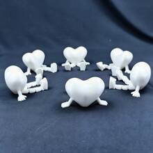 1 szt. / 6 szt. Półka w kształcie serca drukowana w 3D, dekoracja biurka - Wielokolorowe - Zobacz 13