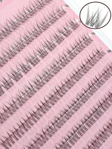 10 Pairs Natural Look Eyelashes, Glue-Free Slouchy Mermaid Lashes, Beginner Friendly Faux Lashes, Everyday Makeup Looks - D - View 3