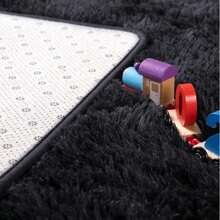 Alfombra Decorativa 150 X 200 Cm Sala De Estar Y Dormitorio alfombra decorativa 150 X 200 cm sala estar dormitorio tapete moderno antideslizante facil limpieza diseño resistente uso interior salon dormitorio pasillo material duradero suave al tacto mejora confort y estilo hogar - Negro - Ver 7