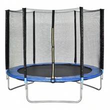¡RecomendadoBrincolin Trampolín Infantil 8 Ft 2.40 Mts Diámetro tumbling Homex Azul con cama elástica para niños.¡Top de Temporada - 1 - Ver 4