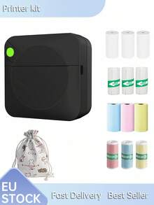 Mini Wireless Portable Printer Set, Pocket-Sized Thermal Printer, Includes Thermal Paper, Color Thermal Paper, Color Pens And Stickers, Birthday, Christmas, Thanksgiving, New Year Gift - Multicolor - View 15