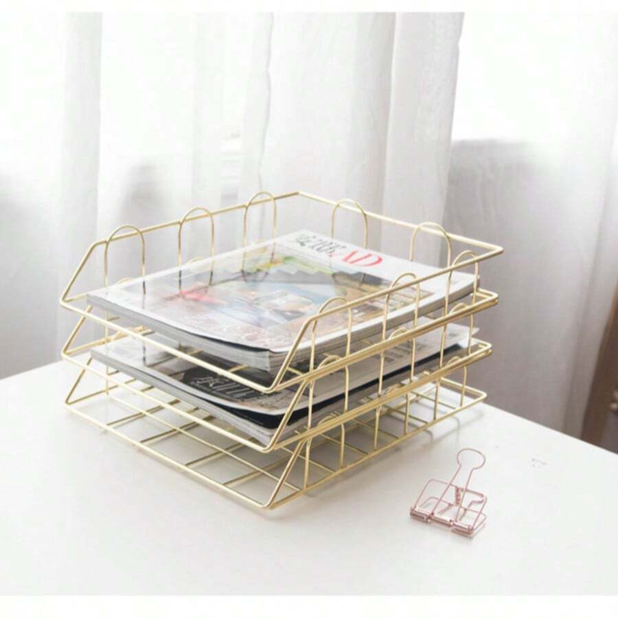 Estantes de archivos - Dorado - Ver 1